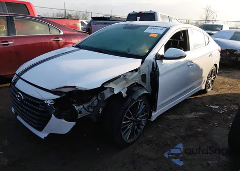 2018 Hyundai Elantra Sport from USA, damaged, VIN KMHD04LB7JU534799
